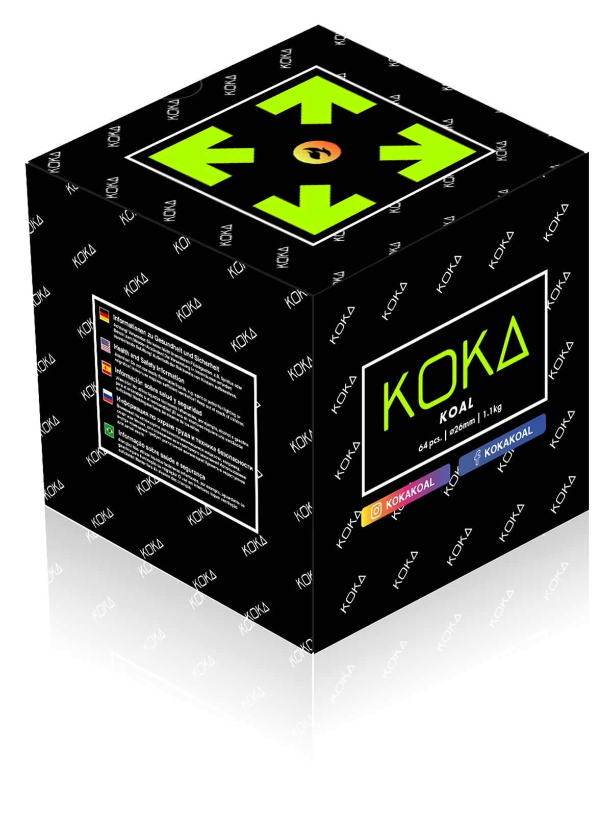 Koka Koal Shisha-Naturkohle Packung